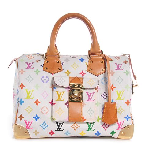 lv speedy 30 white|speedy 30 with shoulder strap.